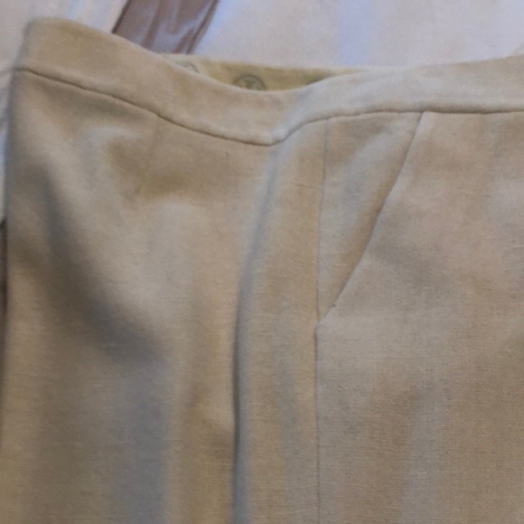 Tory Burch Cream Ruffle-Trim Wool Coat - Picture 4 of 4